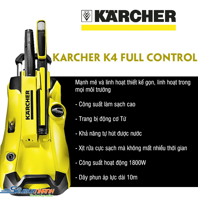 Máy phun áp lực Karcher K4 Full Control